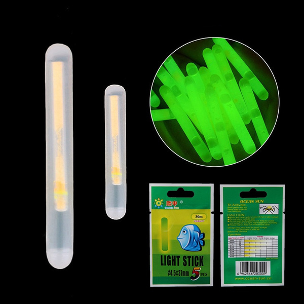 50/100pcs Fishing Glow Stick4.5*37mm/ 3.0*25mm Night Fishing Glow Chemical  Light Sticks Wand Green for Floating Accessories - AliExpress