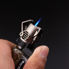New Style Windproof Travel Torch Jet Flame Rechargeable Gas Cigarette Cigar Hot