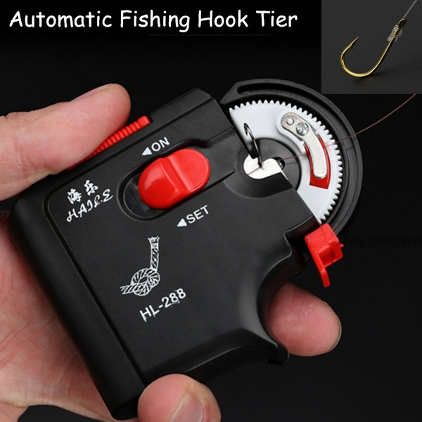 1pc Electric Fishing Knot Tying Tool Hooking Device Automatic Fishing Hook Tier 