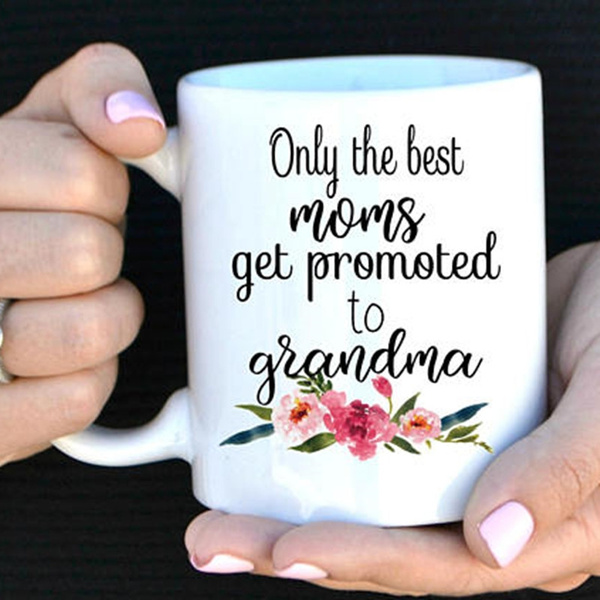 Promoted to Mommy Gift Mug Announcement Pregnant Baby Mother Mom 