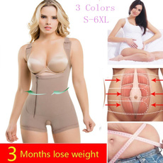 Full Body Shaper Hot Fajas Colombianas Women's Seamless Thigh Slimmer Open Bust Shapewear Firm Tummy Control Bodysuit Plus Size S-6XL 3 Colors