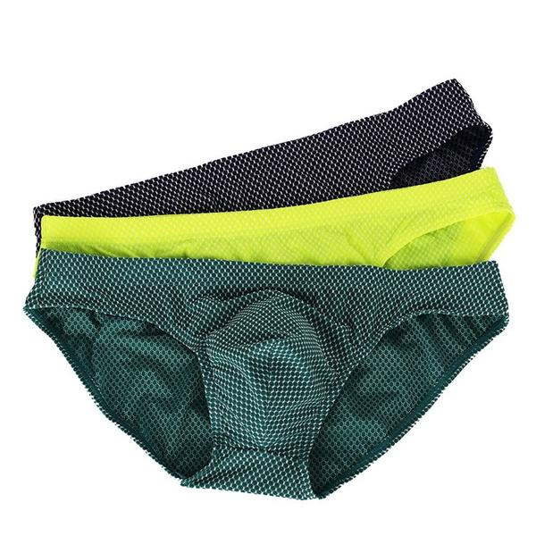 BRAVE PERSON Brand Men Nylon Underwear Briefs Panties New Fashion Briefs  Sexy Men's Jacquard Underpants Shorts