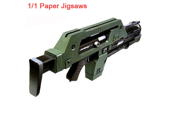 A pulse rifle 3d paper model DIY toys Free shipping 1:1 sc Alien 3 weapons M41 
