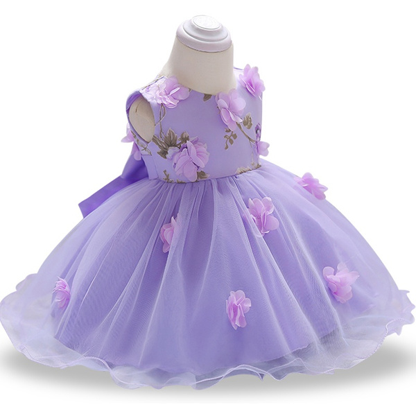 Newborn Baby Girl Princess Dress Christening Gown First Birthday Party ...