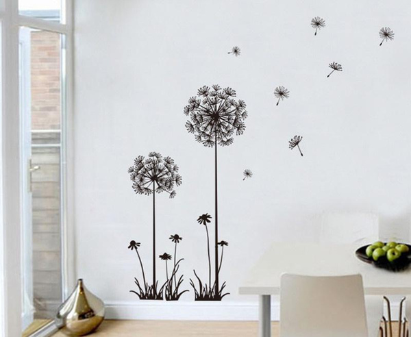 1 PC Removable Art Vinyl Quote DIY Dandelion Wall Sticker Decal Mural ...