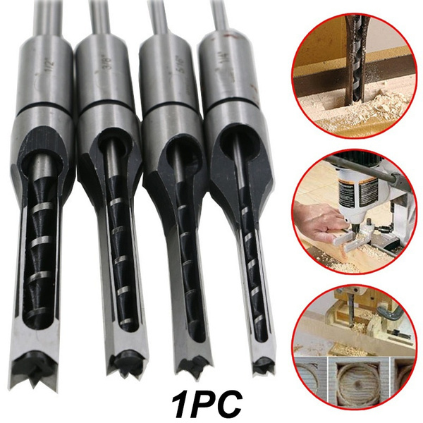 12.5mm Woodworking drill Square Hole Saw Auger Drill Bit Mortising Chisel Tool 