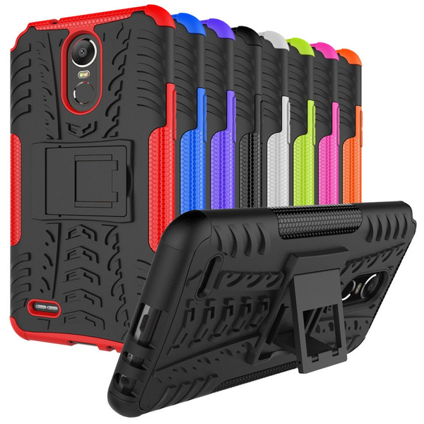 Shockproof Armor Hybrid Hard Kickstand Protective Phone Case Cover