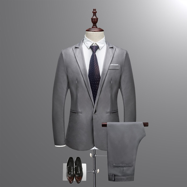 gray americana suit