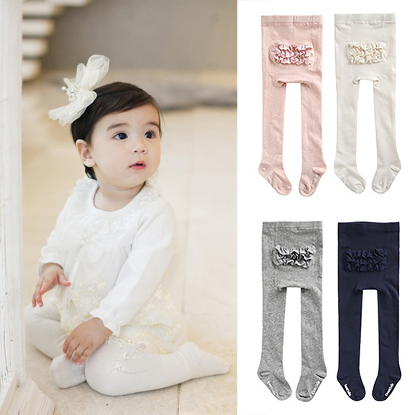 baby tights with ruffle bottom