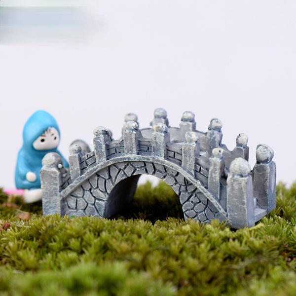 Y102 Mini Bridge Miniature Landscape Fairy Garden Terrarium Decor Tool Crafts 