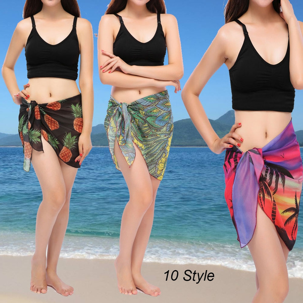 Mini Sarongs Chiffon Short Sarong Skirt 