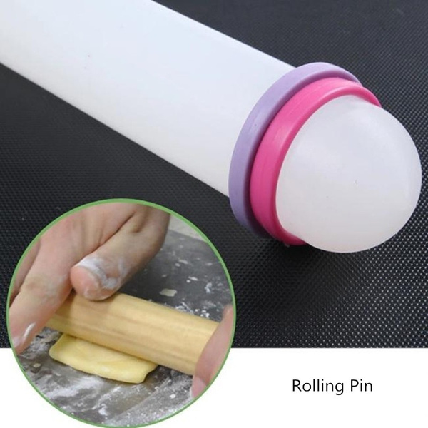 9" Rolling Pin Dough Non-stick Cake Fondant Tool Decorating Ring Roll Tools Z 