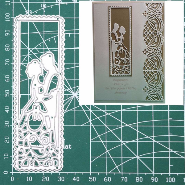 Bride And Groom Metal Cutting Dies Stencil Scrapbook Embossing Paper ...