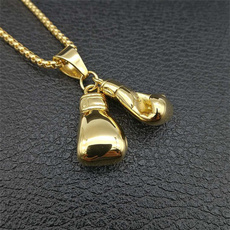 Box, Steel, boxing, punk necklace