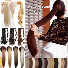 Sexy Ladies Ponytails Long Straight Curly Wrap Around Ponytail PonyTail Hair Extensions