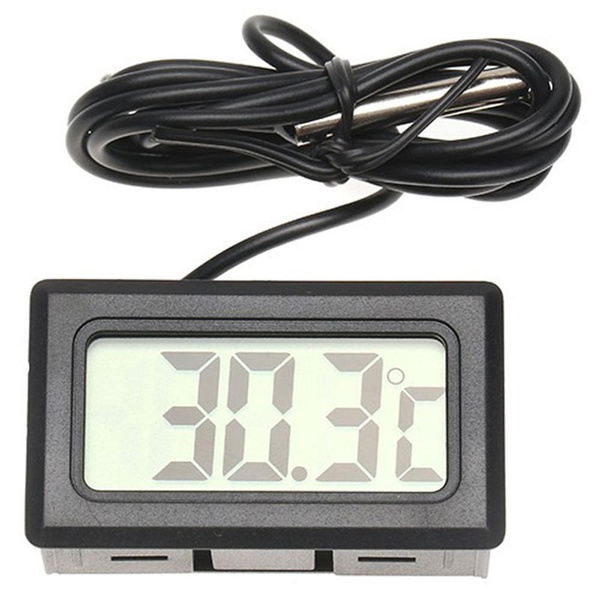 Aquarium Thermometer Waterproof LCD Digital Temperature Tester -50