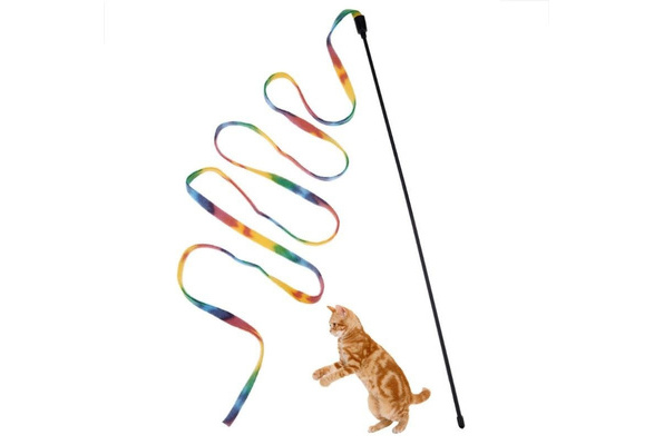 Buy PETS EMPIRE Pet Toy Funny Wand Cat Teaser Cat Wand Interactive Funny  Sticks for Cat Random Color Wooden 1pcs Online at desertcartDenmark