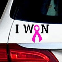 cancersurvivor, Car Sticker, Wool, windowsticker