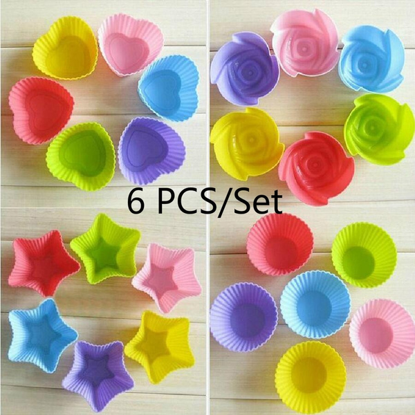 6pcs Cupcake Mold Set