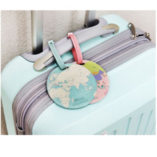 Silicone Travel Accessories Address World Map Bag Tags Suitcase Label Boarding ID