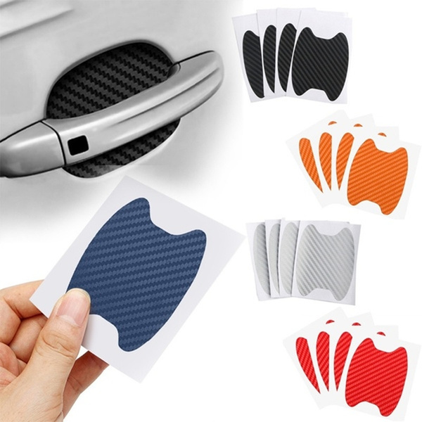 4Pcs Colors CarDoor Sticker Scratches Resistant Cover Body Handle Decoration Z