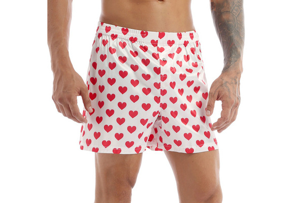 boxer shorts with hearts on them