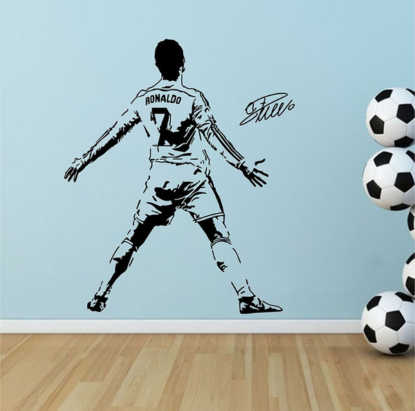 CRISTIANO RONALDO Decal Removable WALL STICKER Decor Art Real Madrid N.002