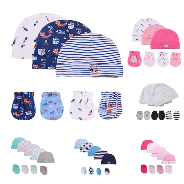 newborn hat and mittens