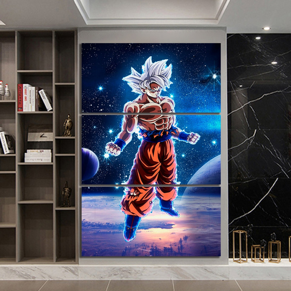 Super Goku for Wall decoration Paper Print - Animation & Cartoons