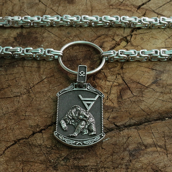 viking bear pendant