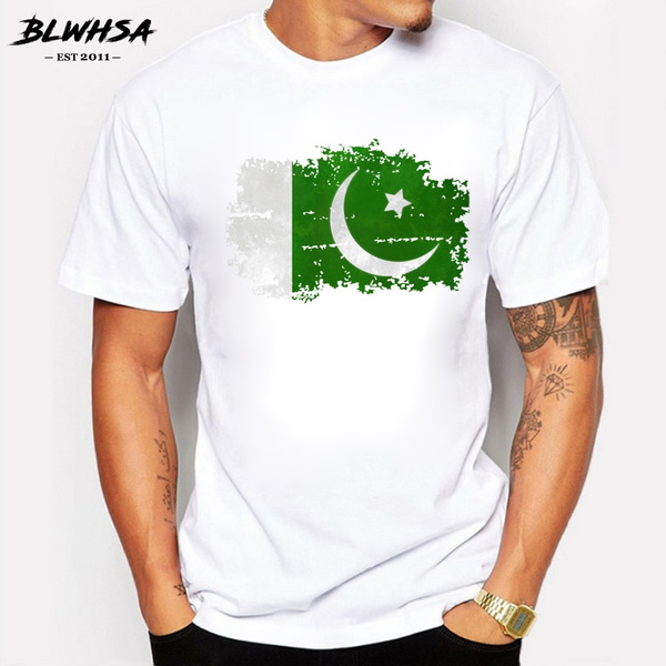 Brand-clothing Summer Men T Shirt Flag Cotton Nostalgic Style T-shirts Pakistan Cheer Men Tops | Wish
