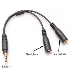splittercable, micheadphoneearphone, stereomusic, Audio Cable