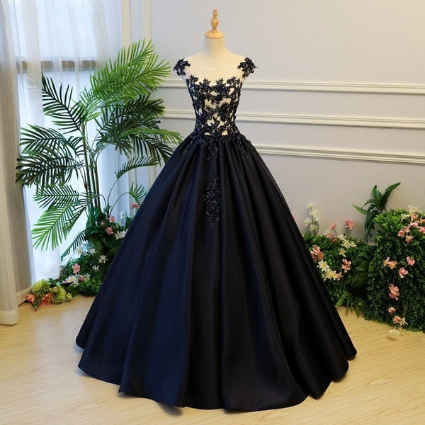 black sweet sixteen dresses