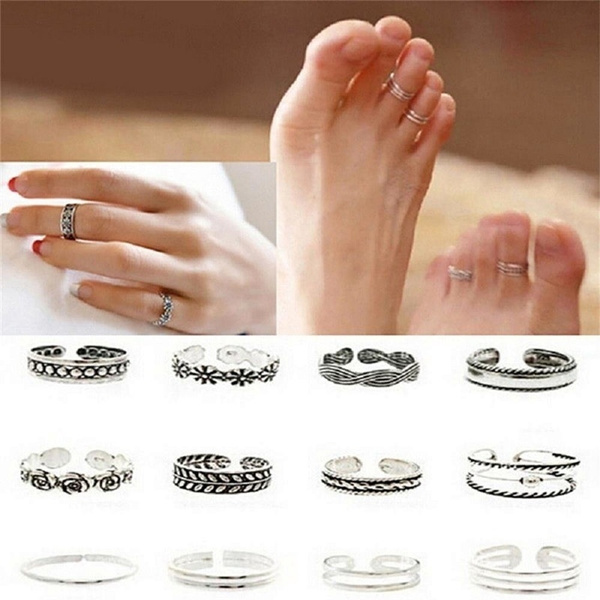Buy Comfy Flair Silver Toe Rings |GRT Jewellers