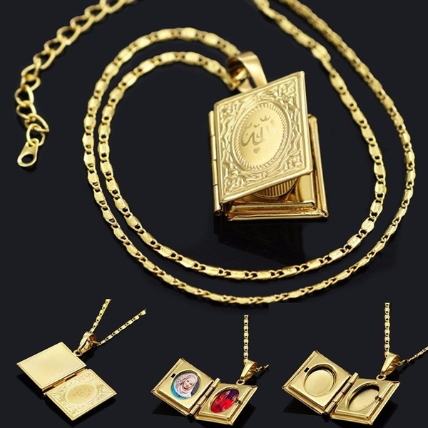 Gold Muslim Religion Unisex Alloy Long 