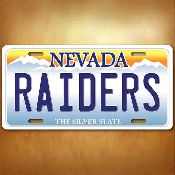 Nevada License Plate, Las Vegas Raiders