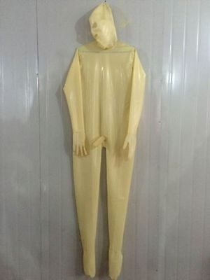 Museum Bestuiver Leegte Latex Rubber Gummi Ca​tsuit Transparent Unique Bodysuit Hood Suit | Wish