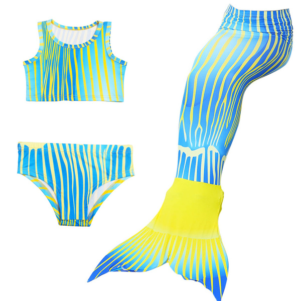 Bambini Ragazze Nuoto Sirena Coda Sirena Costume Cosplay Bambini Nuoto