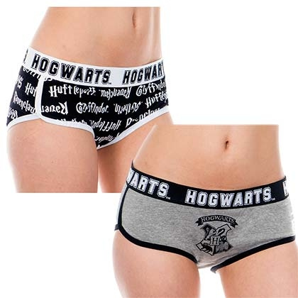 Harry Potter Hogwarts Women's Underwear Panties Set