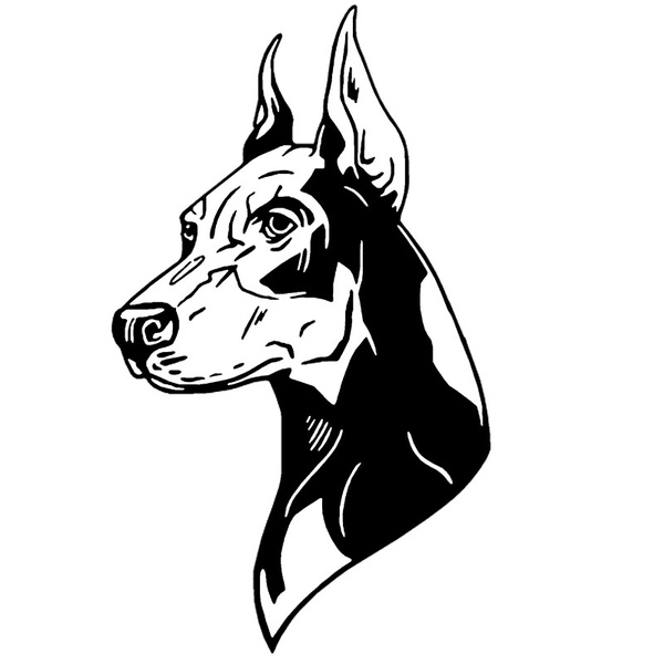 Doberman store car stickers