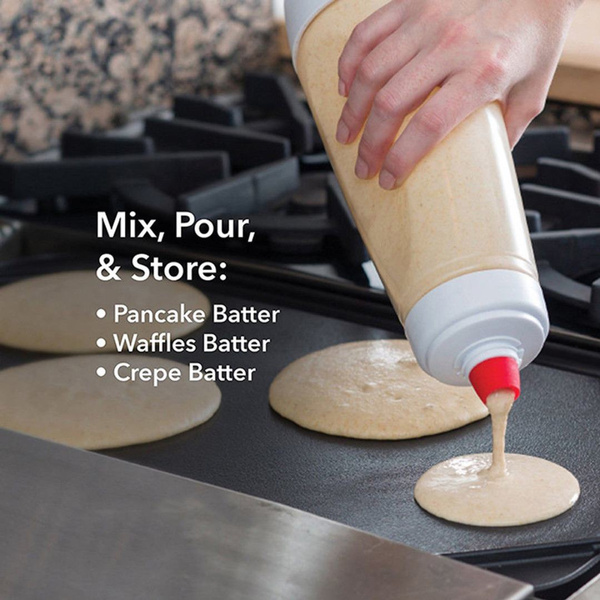 Hand Batter Mixer Bottle Batter Dispenser Pancake Cupcake Crepe Batter  Dispenser