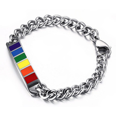 Steel, rainbow, Fashion Accessory, Wristbands