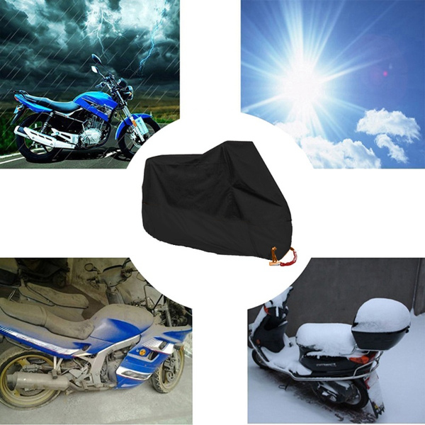 Motorradabdeckung XXXL 180T – Wasserdicht, UV-beständig & Mit Saum Für Perfekten Sitz (295x110x140 Cm)