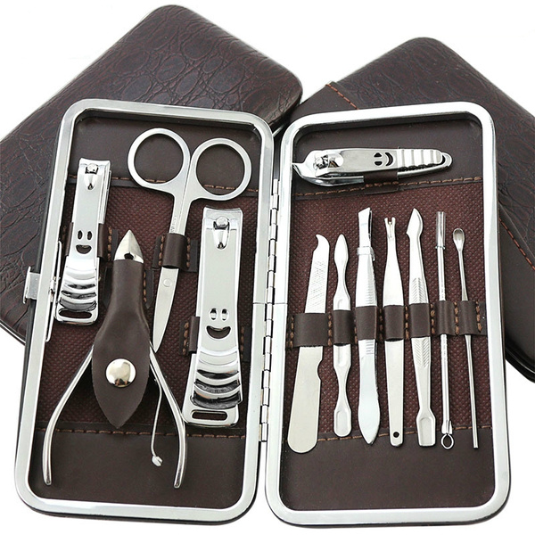 manicure pedicure set nail clippers stainless steel manicure kit