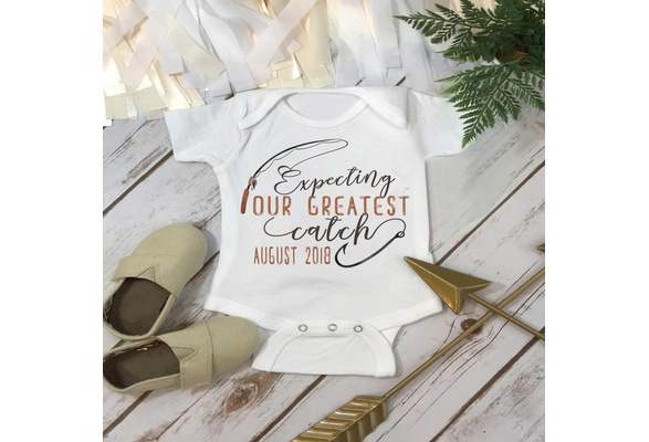 Fishing Onesie Expecting Our Greatest Catch Pregnancy Reveal