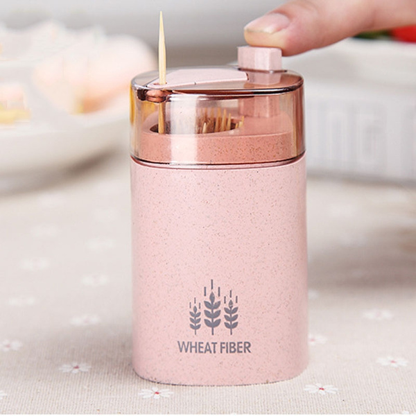 Automatic Toothpick Holder Pocket Fashion Small Portable Creative Toothpick  Box Creative Gifts Toothpick Stand Tooth Pick Holder for Desktop Decor