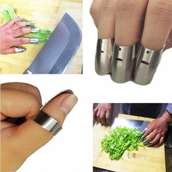 Stainless Steel Finger Protector Hand-Guard for Cutting Vegetables