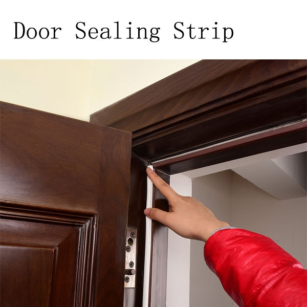 Black Jumbo Foam Draught Excluder Weather Seal Strip Insulation Door Window Tape 