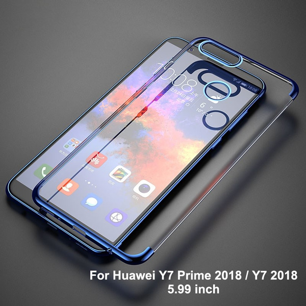 gekruld werk klep For Huawei Y7 Prime 2018 Case 5.99 inch Luxury Plating Phone Case For Huawei  Y7 2018 Silicone Soft Cover For Huawei Y 7 Prime 2018 Back Cover Cases |  Wish