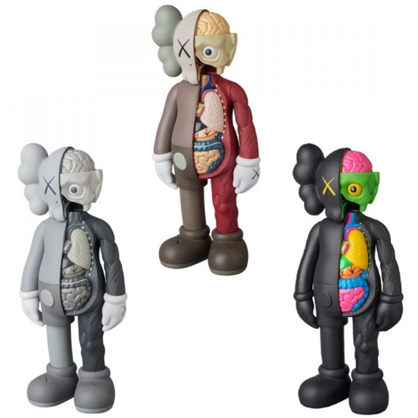 Kaws Companion Gray Black Brown Red Flayed Open Edition 8